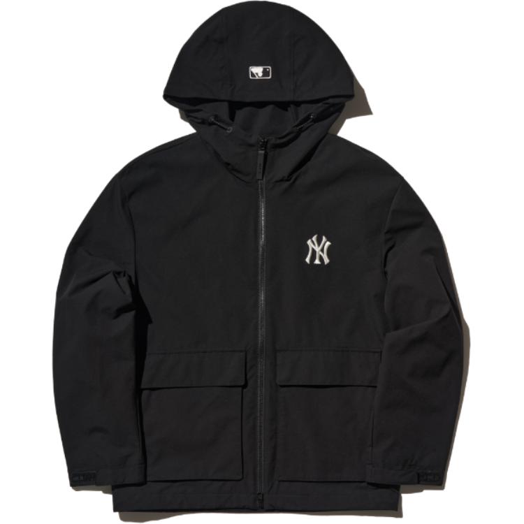 New MLB Gorpcore Trench Coat Unisex Black 3AWJB0144-50BKS