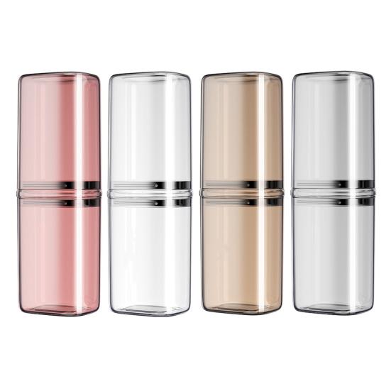 Travel Wash Cup Portable Toothbrush Cup Detachable Mouthwash Cup Leak-Proof Toiletries Storage Box for Travel Business Trips