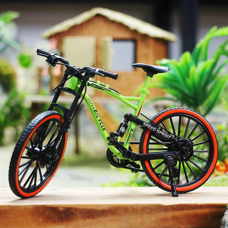 Alloy Mountain Bike Model - Downhill Simulation Metal Ornament & Children's Toy