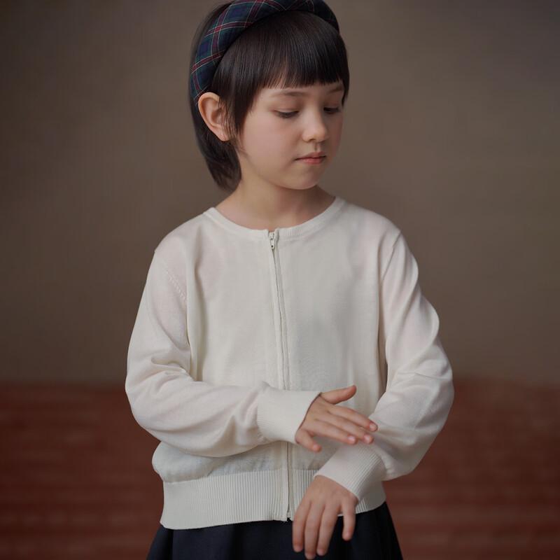 Hacikis Girls  Cool-Touch Lyocell Knit Cardigan 140