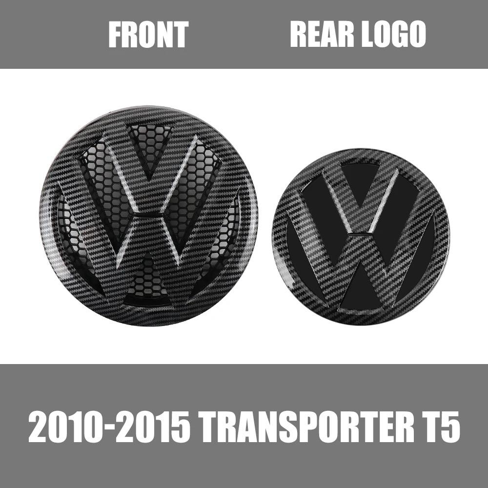 2026 Hot 1/2pcs For Volkswagen VW Transporter T5 2010 2011 2012 2013 2014 2015 Car Front Grill Badge Rear Trunk Emblem Cover Accessories ET1