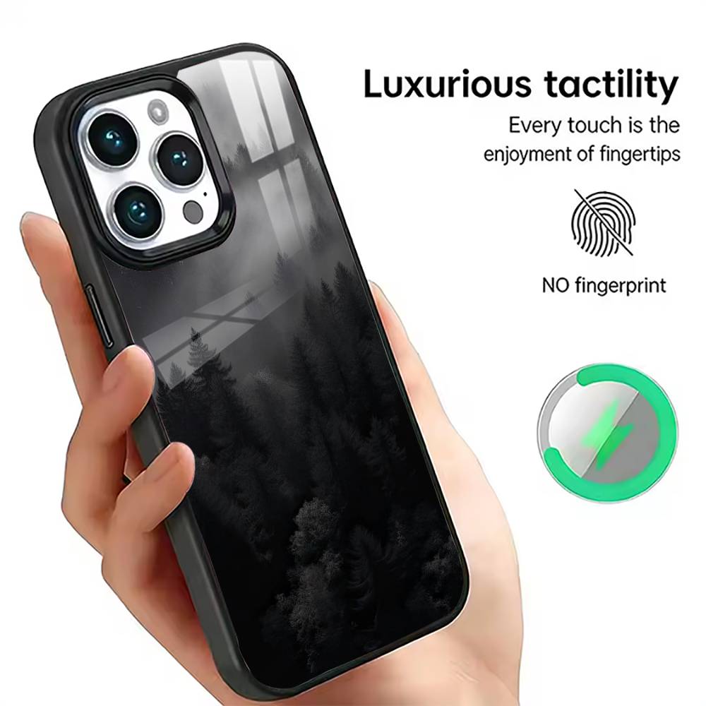 

Mountain Forest Phone Case For iPhone17,16,15,14,13,12,11 Plus,Pro Magnetic with Magsafe Wireless Charging iPhone12PROMAX