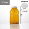 500ml Portable Fruit Juice Cold Brewed Tea Bottle Transparent Plastic Beverage Bottle Disposable Milk Tea Bottle
