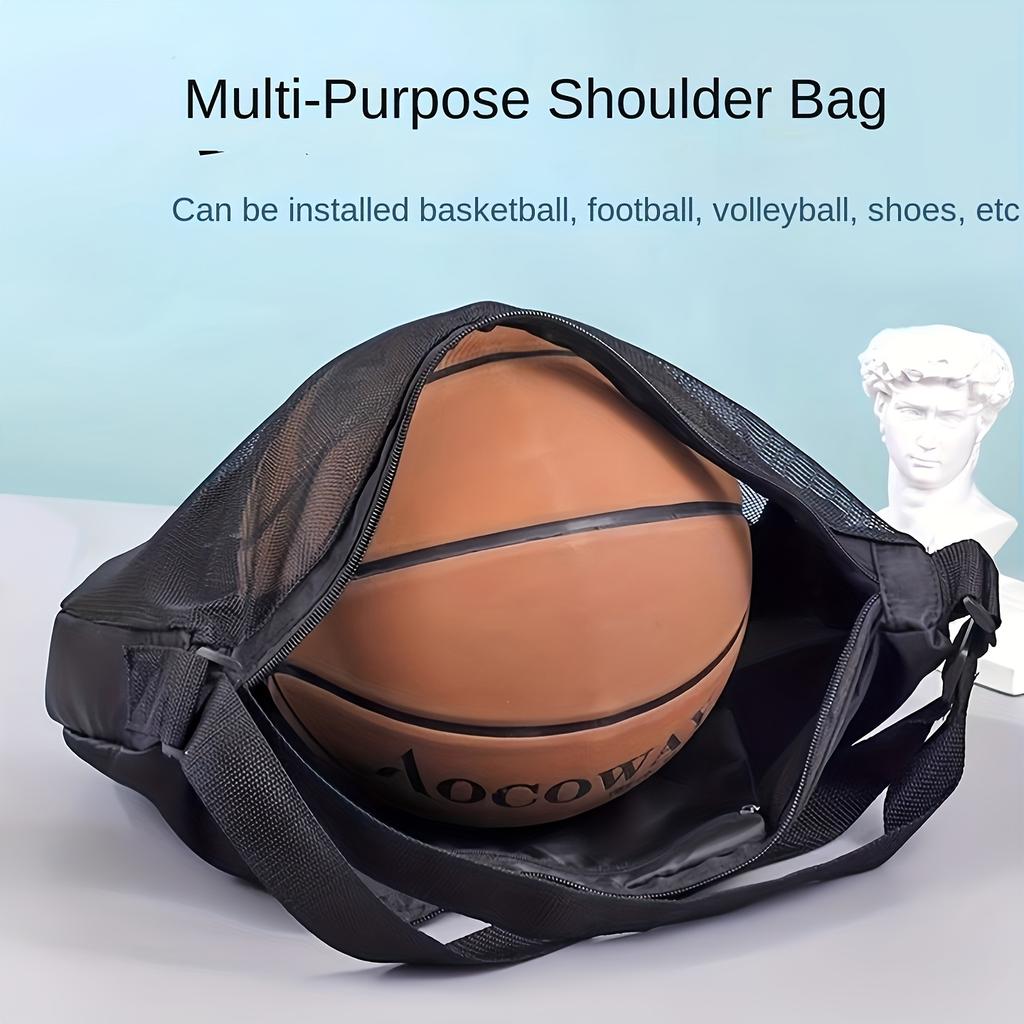 Basketball Bag Large Capacity Single Shoulder Crossbody Bag For Sports Training Ball Storage Volleyball Net Fitness
