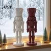 Unique Gift for Home Enthusiasts 3D Printed Nutcracker Soldier Statue, Geometric Minimalist Figurine Desk Office Decorative Item Shelf, DIY Paintable