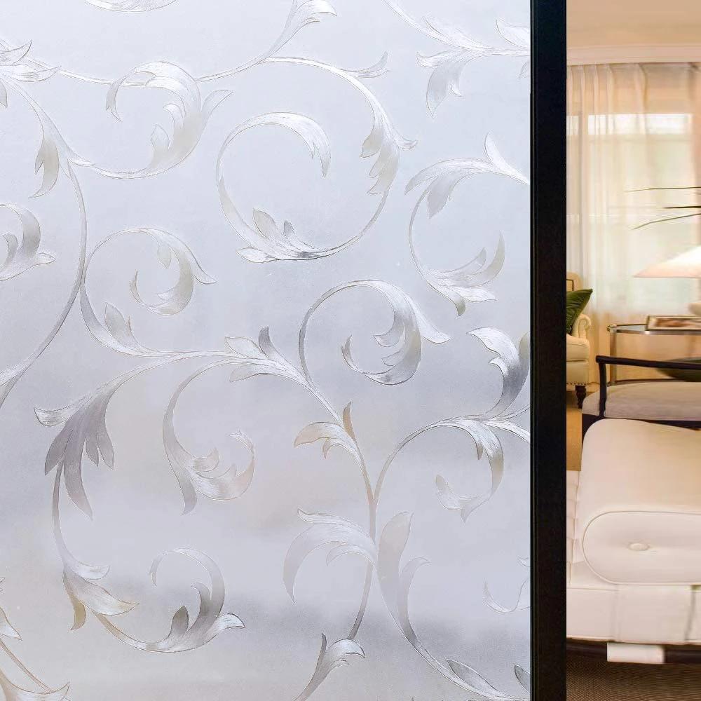 2 Metre Matte Stripe Window Film Stained Glass Decorative Uv Sticker Privacy  Frosted Self Adhesive Film Window Decal for Glass