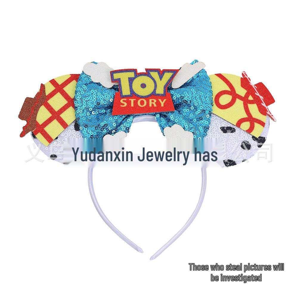 2025 Christmas Mickey Headband: Festive Women's Hair Accessory for Holiday Parties