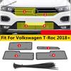 Car Ect Screening Mesh Front Grille Ert Protector Net Cover Trim Fit For VW Volkswagen T-Roc 2018 - Accessories