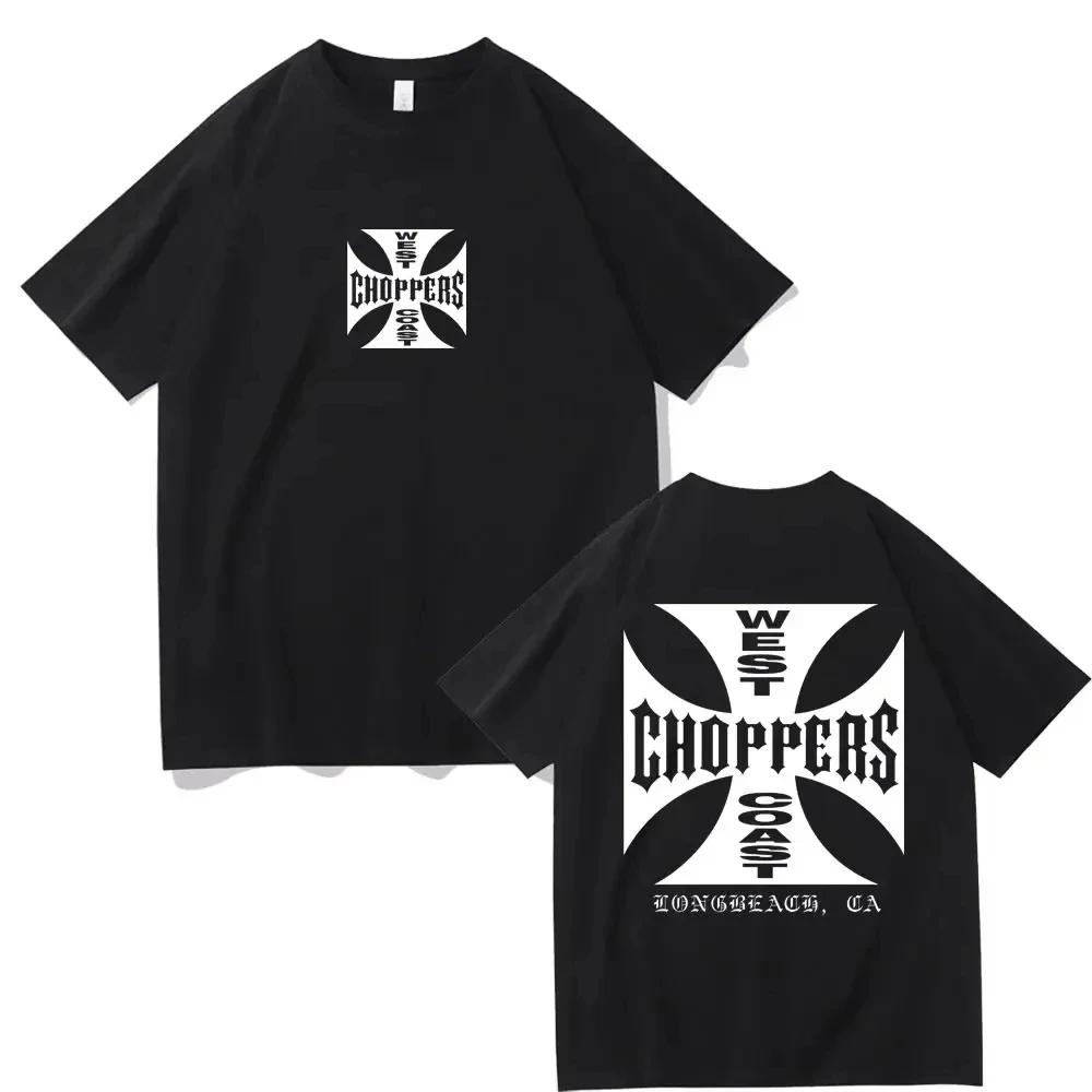 

Summer Fashion T Shirt Women Men West Coast Choppers Print T-Shirt Casual Short Sleeve O-Neck Tshirt Vintage Clothing Tee Top... S разноцветный
