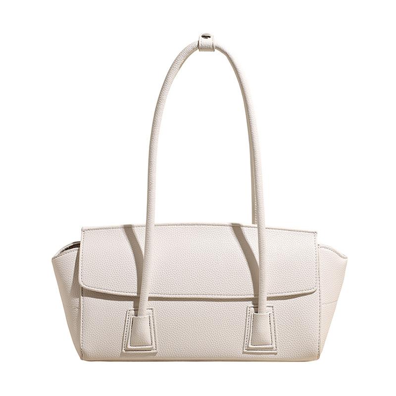 Niche underarm bag, new solid color simple single shoulder bag, casual commuter bag for women
