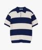 POLYGRAM Preppy Striped Collared Short Sleeve Knit - 5 Colors