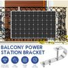 Solarpanel Balkonhalterung, 2er-Pack 304 Edelstahl Solar Montaghaken für Geländer, Bohrerfreie Universelle PV-Modulbefestigung mit Montage