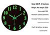 Luminous Wooden Wall Clock: Silent, Simple, Decorative Timepiece for the Living Room
