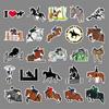 50 Equestrian Graffiti Personalized Sports Children's Guka DIY Skateboard Suitcase Stickers Waterproof