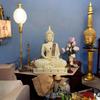 Statuia lui Buddha Șezut și meditație de 25 de centimetri, piesă de prezentare Idol Articole de decor pentru sufragerie și cadouri