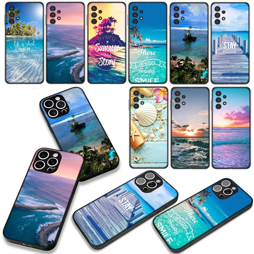 Mountain Sea Beach Travel Case for Motorola Moto G04 G13 G14 g45 G22 G23 G20 G32 G34 G35 G64 G82 G84 G53 G60 G72 E14 E15 E13