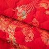 Pure Cotton Wedding Festive Big Red Sofa Cushion Fabric Four Seasons Universal Non-Slip Concubine Seat Cushion Cover Red Dragon And Phoenix