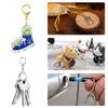 Zinc Alloy Metal Blank Keyring Keychain Split Ring Keyfob for Key Rings Women Me
