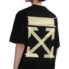 Off-White Bronzing arrow printing Unisex Black OMAA038G20JER0021048