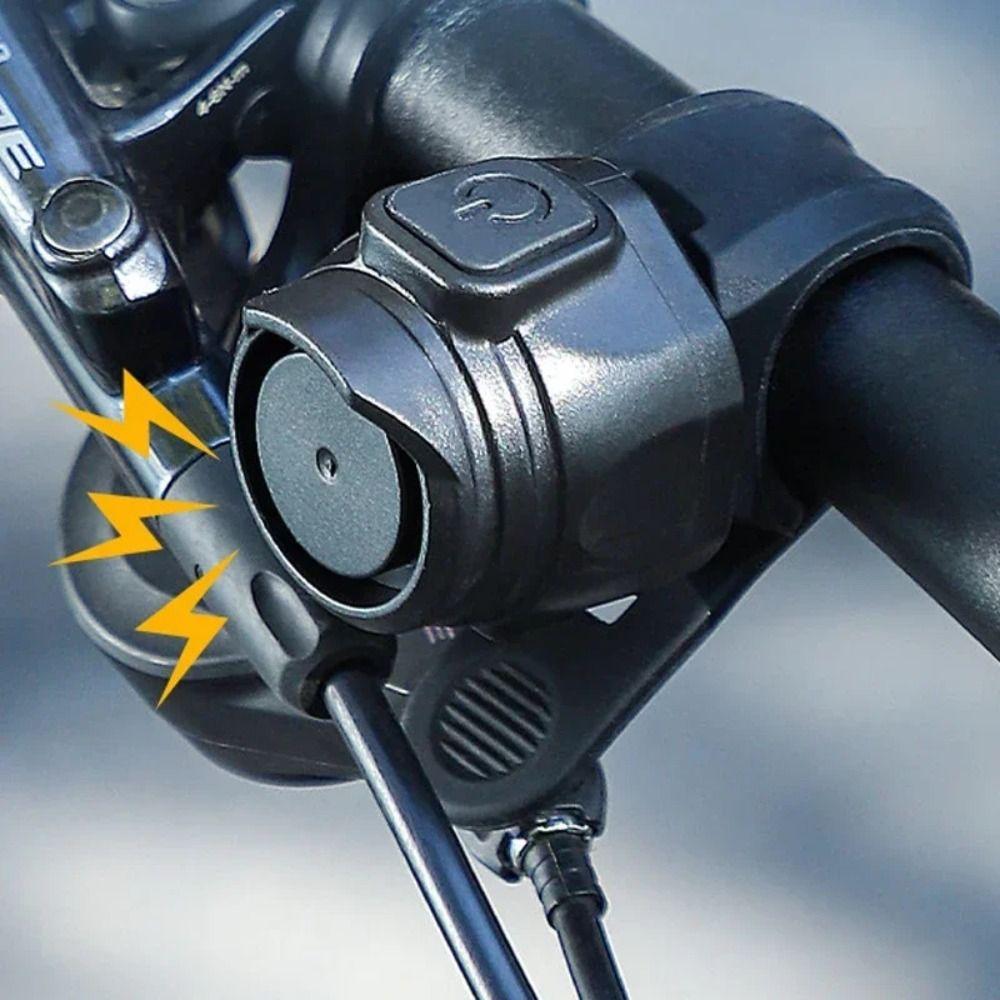 Durable Plastic Bicycle Bell Black Electric Bike Horn 6 Modes Rainproof Bicycle Accessories MTB Cycling