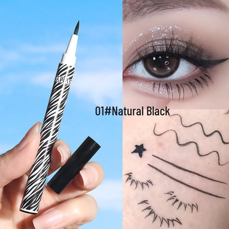 Waterproof, Sweatproof, Long-Lasting Smudge-Proof Quick-Dry Liquid Eyeliner Pen for Lower Lash Line, Ultra-Fine and Smooth Finish