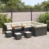 Garden Sofa Set 13 pcs Black Poly Rattan