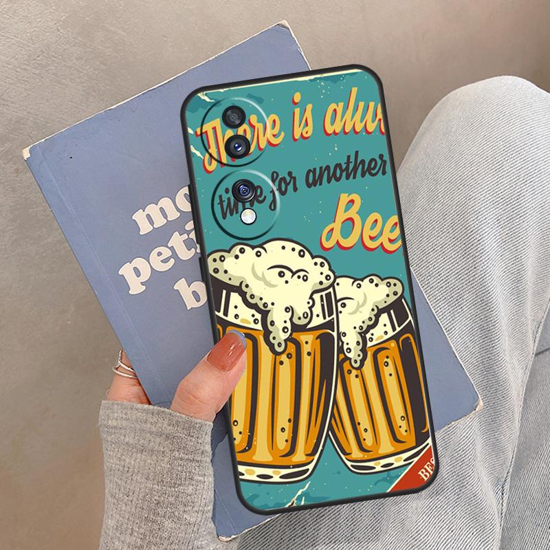 

Time Drink Cold Beer Case For Honor Magic 5 6 7 8 Pro Cover For Honor 200 400 Lite 50 70 90 X8a X8b X9a X9b X9c Honor 400 Lite