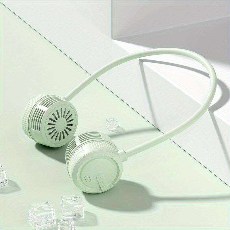 

Портативный шейный вентилятор, перезаряжаемый, охлаждение без помощи рук для использования в помещении и на улице зелёный