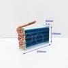 Evaporatore Condensatore Raffreddato ad Aria Frigorifero Congelatore Tubo di Rame Aletta di Alluminio Scambiatore di Calore ad Aria Radiatore 445mm*130mm*90mm