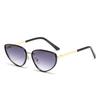 Fashion Metal Cat Eye Sunglasses Women Men UV400 Punk Trendy Black Designer Eyewear Cateye Brand Sun Glasses