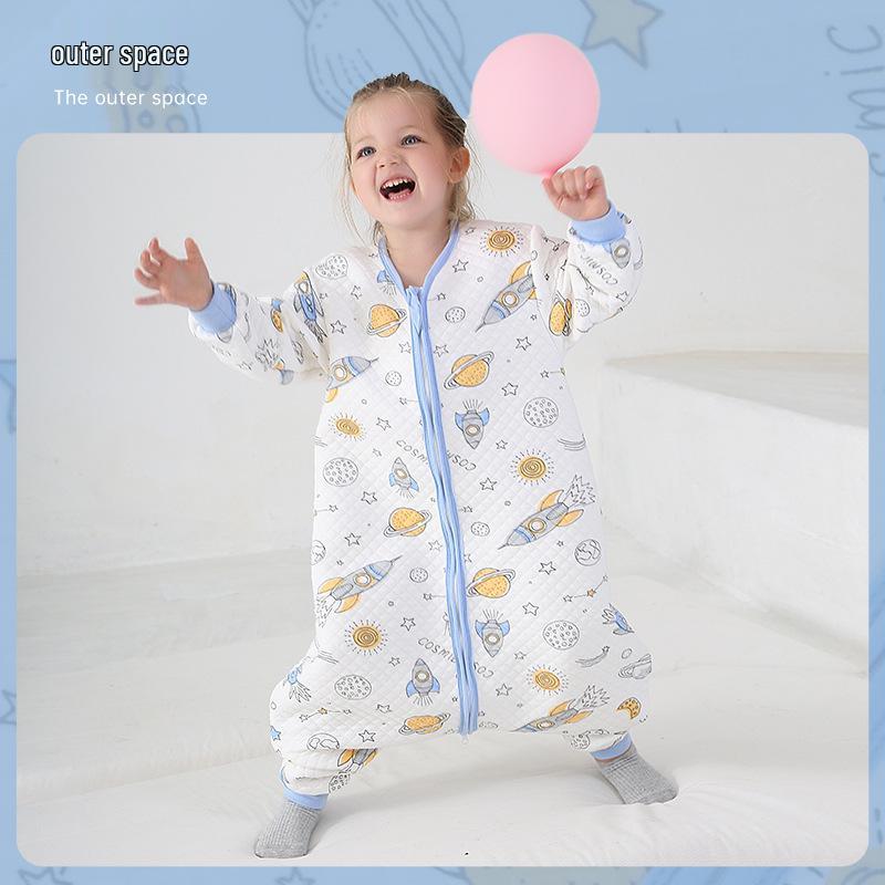 All-Season Baby Sleep Bag: Air Cotton, Thin, Warm, Footed Romper for Spring, Summer & Autumn