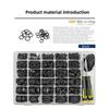 1540Pcs Metric O Rings Oil Resistant Nitrile Rubber O-Rings Assortment Kit High Temperature Resistant Sealing Seals Water Repair
