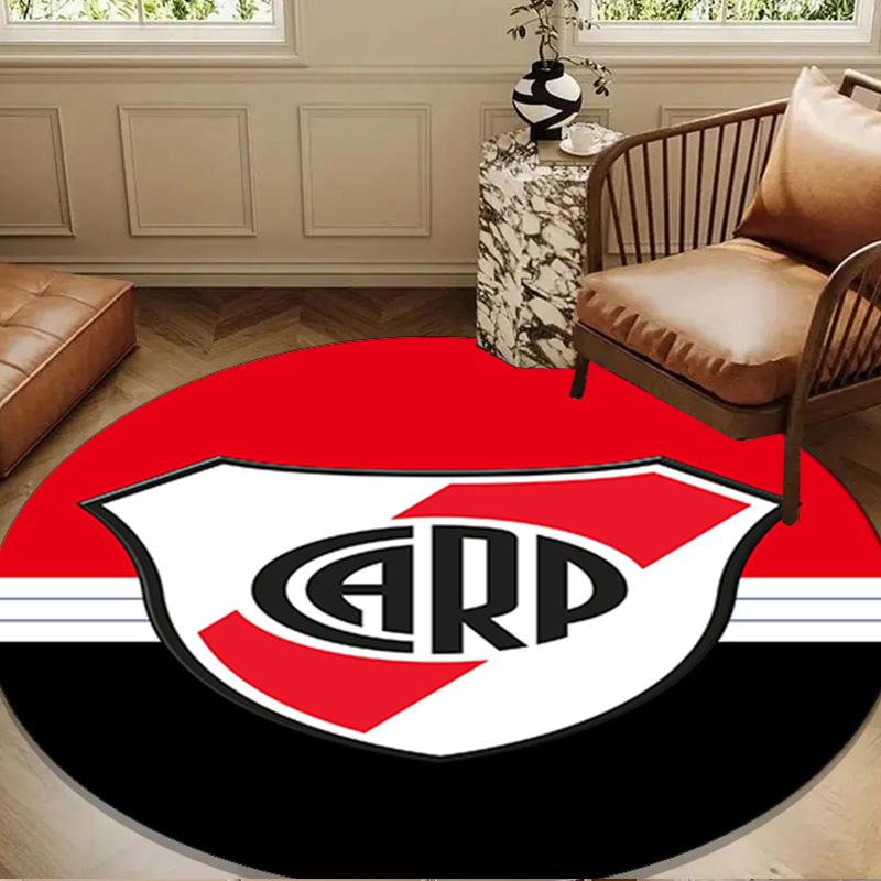 River Plate Emblem Round mat, Anti-slip Circle Carpet Chair rug For livingroom,Bedroom, doormat home decor Gift Christmas Gifts