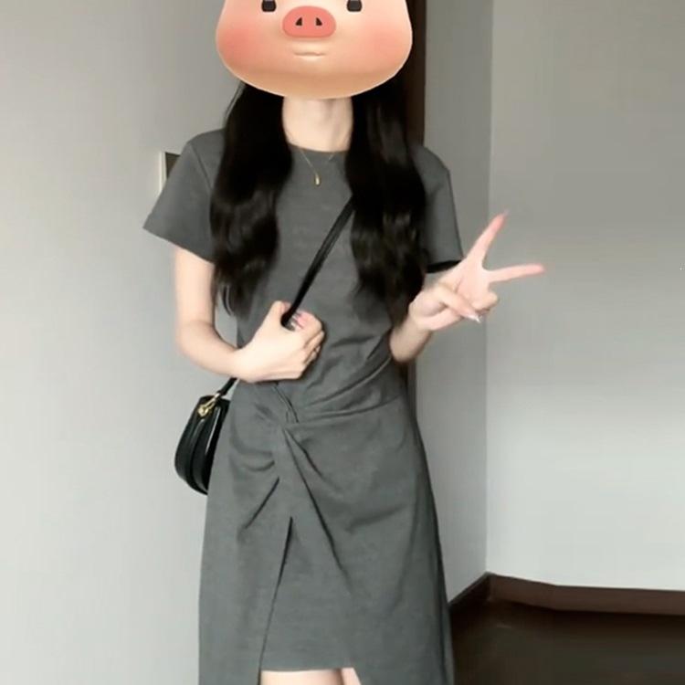 Small French Casual Early Autumn Dress Women's Summer New Short Skirt Light Luxury