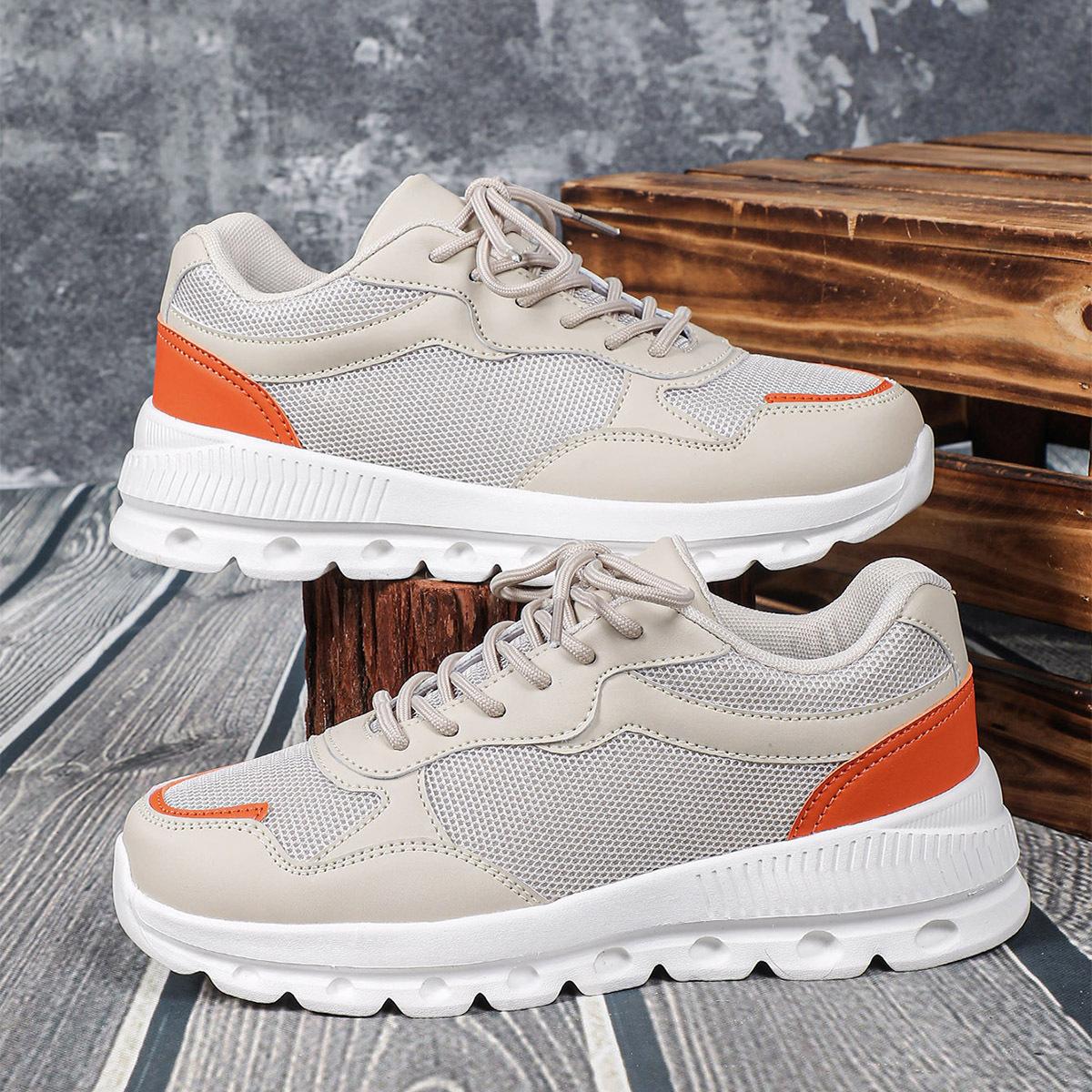 Mesh breathable thick-soled casual sports shoes soft-soled comfortable outdoor running shoes trendy shoes 35