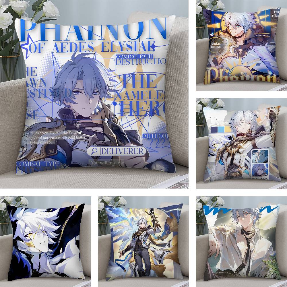 Video Game Phainon Honkai S-Star Rail Pillow Case Plush Fabric Soft Pillowcase Double Sided Print Cushion Cover Household Gifts