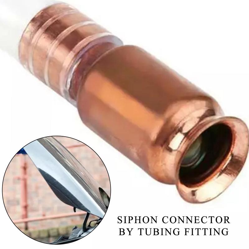 1 Pc 19Mm Copper Siphon Liquid Transfer Pump Self-Priming Siphon Connector
