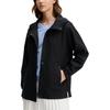 FILA White Series Fashion Casual Water-Resistant Hooded Long Sleeve Jacket Women jackets Black F11W513705F-BK