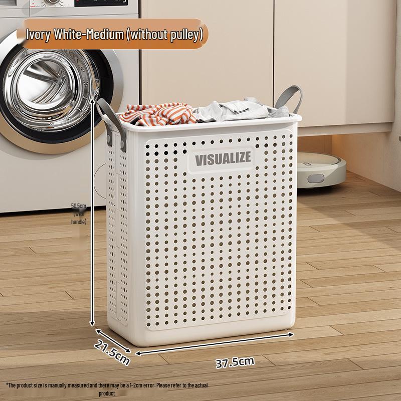 

Multifunctional Large Capacity Folding Laundry Basket for Clothes and Bathroom Storage.