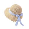 Women New Handmade Bow-knitted Straw Hat 2026 Summer French-style Seaside Vacation Beach Sun Protection Hats Openwork Sun hat