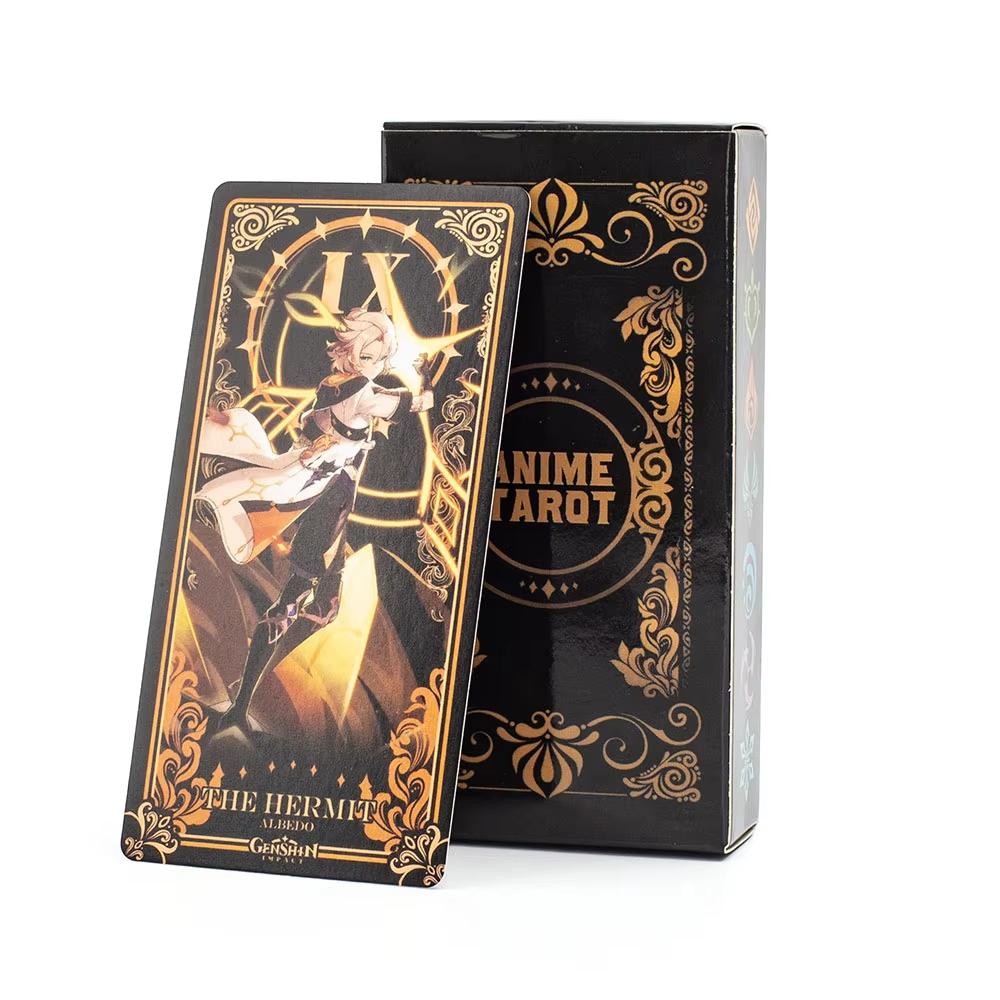 Activating Toys Anime Tarot 78Pcs Fortune Telling Card Game English Version 10.3*6Cm Vision Board For Entertainment