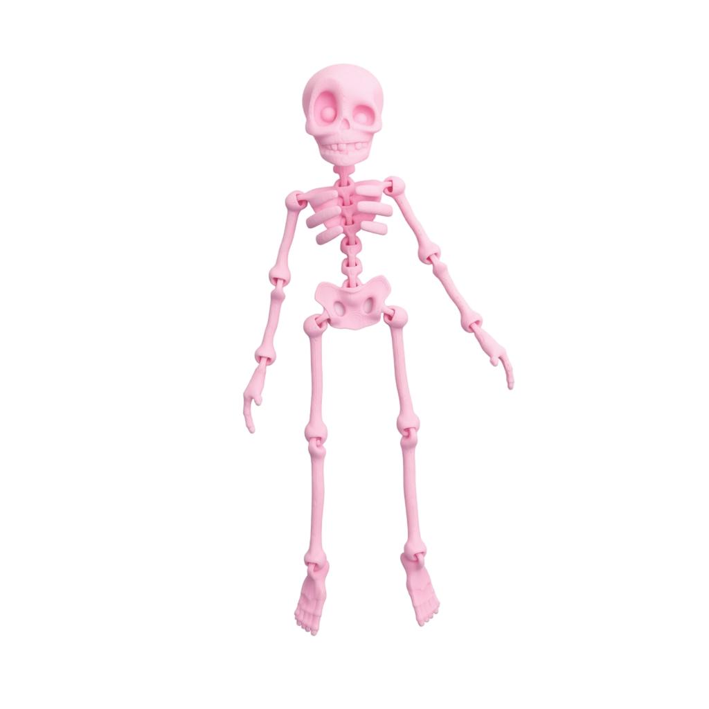 3D-gedruckte Skelettfigur Magnetischer Kühlschrankmagnet Spielzeug Heimdekoration Modell mit beweglichen Gelenken zum Ausstellen und Sammeln