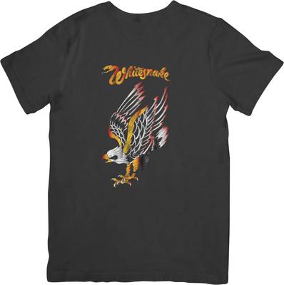 Whitesnake Heavy Metal Music Fit for Men & Women Quality Cotton T-Shirt Black