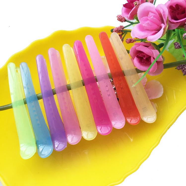 

Black Plastic 8CM Hairdressing Duckbill Clip for Bangs