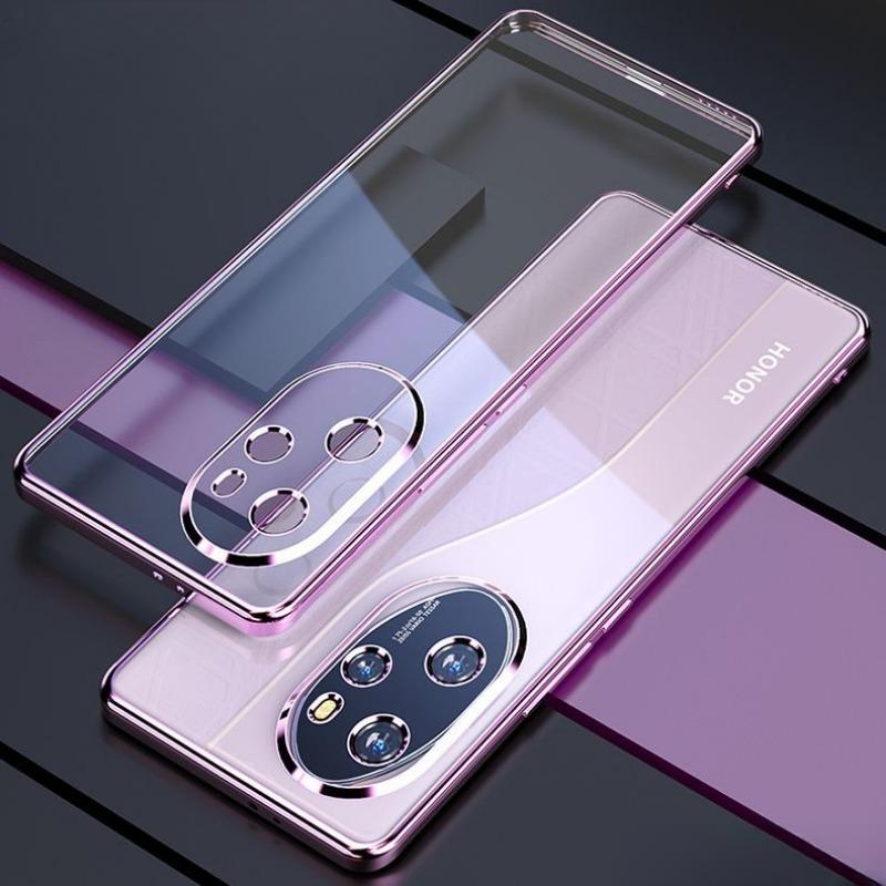For Honor 100 Pro Electroplating Phone Case For Huawei Honor100 100Pro Lens All-inclusive Silicone Soft Shell Cover