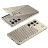 Luxury Metal Cooling Phone Case for Samsung Galaxy S23 S24 S25 S26 Ultra Detachable Honeycomb Hole Aromatherapy Phone Cover