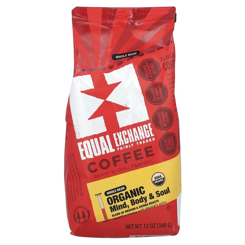 Organic Coffee, Mind Body & Soul, Whole Bean, Medium Roast, 12 oz (340 g)