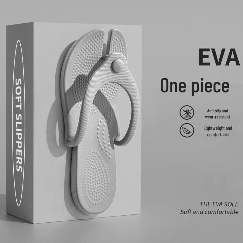 Grace Portable Foldable Travel Flip-Flops S серый