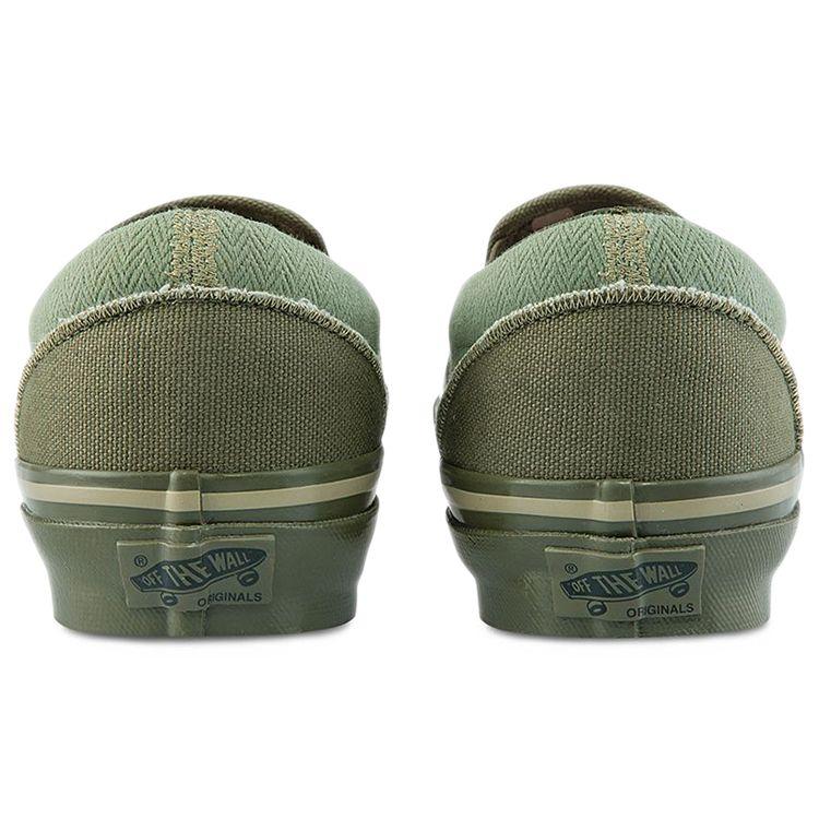 Vans Nigel Cabourn x OG Classic Slip-On LX USMC Army Mix Unisex Sneakers Green VN0A45JK9TA