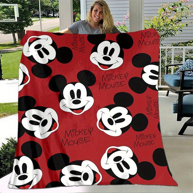 Coperta Mickey & Minnie Morbida, Calda Coperta in Flanella per Divano, Morbido Caldo Copriletto, Idea Regalo Unica.